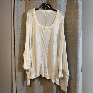 Free People Cream blouse